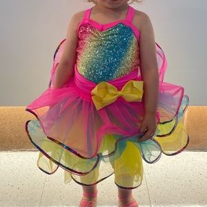 Rainbow recital ballet dress